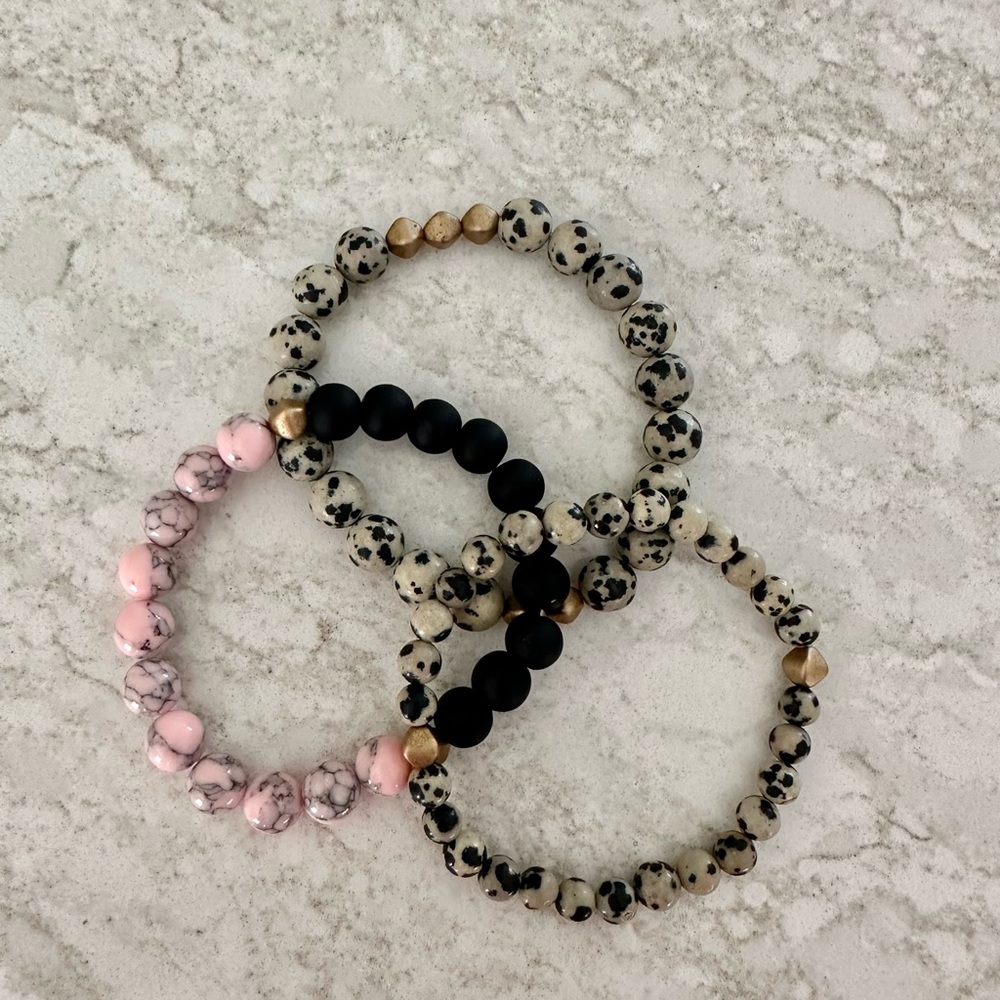 Beaded bracelet set